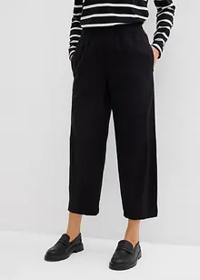 Pantaloni a carota in misto lino e viscosa, lunghezza 7/8, bonprix