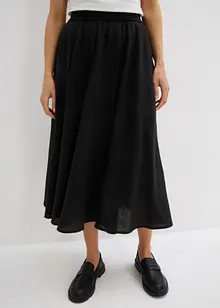 Gonna midi con cinta comoda, bonprix
