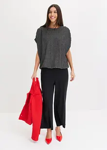 Maglia in Lurex con drappeggio, bonprix