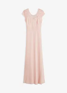 Abito in chiffon con pizzo e fascia da allacciare, bonprix