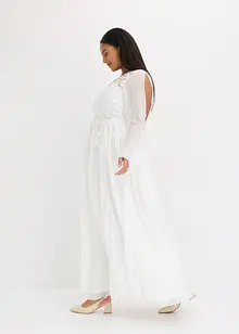 Abito da sposa in chiffon fine con pizzo, bonprix