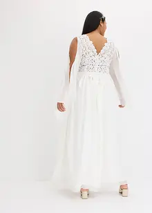 Abito da sposa in chiffon fine con pizzo, bonprix