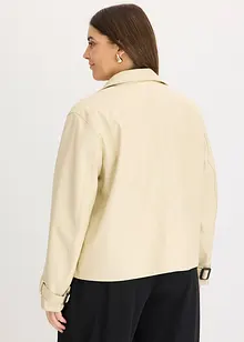 Trench corto in similpelle, bonprix