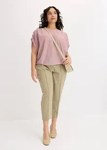 Maglia in Lurex con drappeggio, bonprix