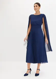 Abito di chiffon con gonna plissettata, bonprix