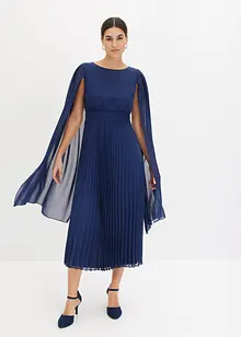 Abito di chiffon con gonna plissettata, bonprix