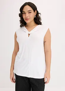 Top di jersey con twist, bonprix