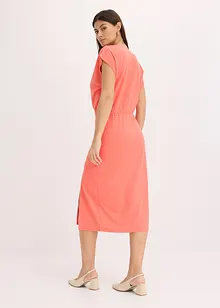 Abito di jersey asimmetrico con arricciatura, bonprix