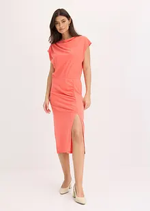 Abito di jersey asimmetrico con arricciatura, bonprix