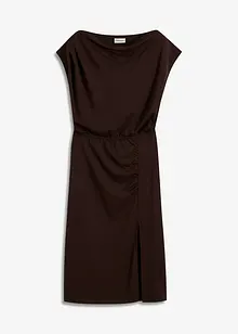 Abito di jersey asimmetrico con arricciatura, bonprix