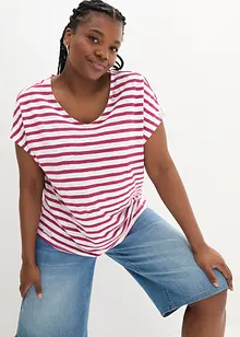 Maglia in puro lino con maniche a pipistrello, bonprix