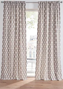 Tenda in cotone biologico con motivo grafico (pacco da 1), bonprix