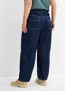Jeans cropped a palloncino, super morbidi con cinta comoda e vita alta, bonprix