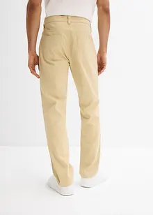 Pantaloni regular fit in twill di puro cotone, straight, bonprix