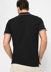 Polo in piquet di puro cotone con cerniera, bonprix