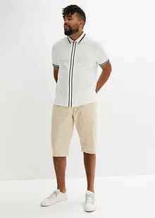 Polo in piquet di puro cotone con cerniera, bonprix