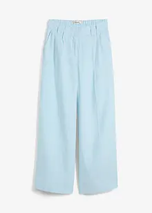 Pantaloni con pinces in puro lino, bonprix