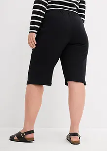 Bermuda in felpa con risvolto, bonprix