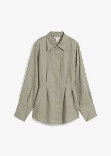 Camicetta sciancrata in puro lino, bonprix