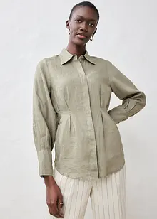 Camicetta sciancrata in puro lino, bonprix