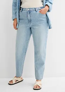 Mom jeans cropped, vita alta, bonprix