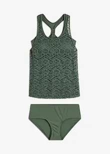 Tankini in pizzo (set 2 pezzi), bonprix