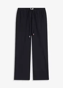 Pantaloni larghi con effetto operato, bonprix