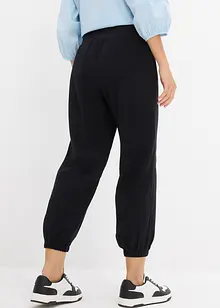 Pantaloni in mussola con cinta in lavorazione smock, bonprix