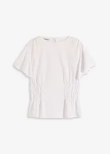 Maglia in  jersey crêpe con dettagli smock, bonprix