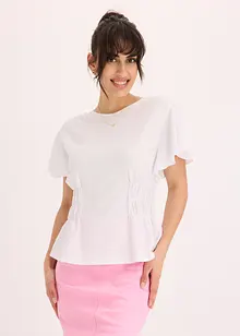 Maglia in  jersey crêpe con dettagli smock, bonprix