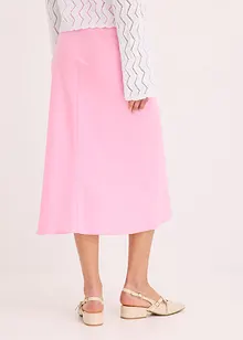 Gonna midi in satin, bonprix