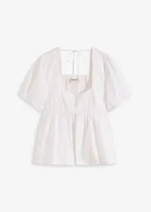 Blusa con maniche a palloncino e bottoni, bonprix