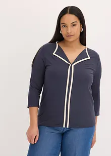 Maglia con bordi a contrasto, bonprix