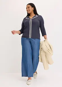 Maglia con bordi a contrasto, bonprix