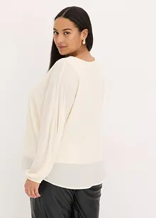 Tunica di chiffon con bordino di strass, bonprix