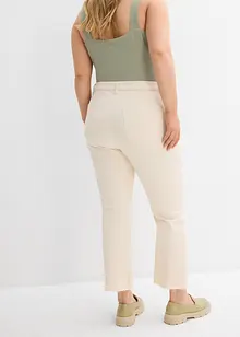 Jeans flared cropped, vita alta, bonprix