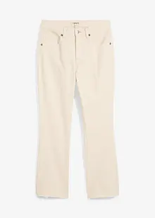 Jeans flared cropped, vita alta, bonprix
