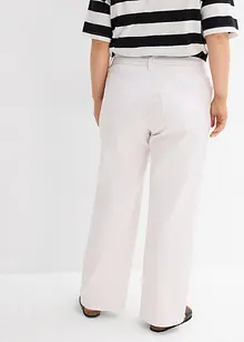 Jeans wide leg con cintura, vita media, bonprix