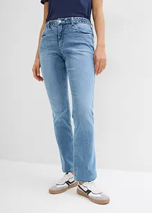 Jeans straight, vita media, bonprix