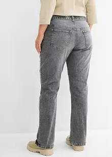 Jeans straight, vita media, bonprix