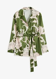 Blusa in satin fantasia, bonprix