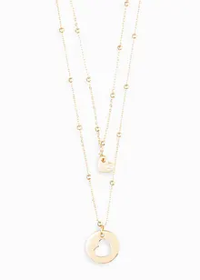 Collane (set 2 pezzi) con zirconie, bonprix