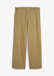Pantaloni larghi in misto lino fresco, bonprix