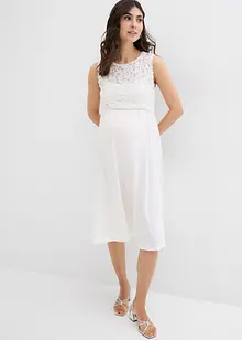 Abito prémaman con pizzo in jersey, bonprix
