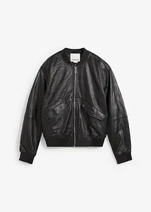 Bomber in nappa di agnello, bonprix