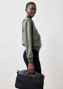 Bomber in nappa di agnello, bonprix