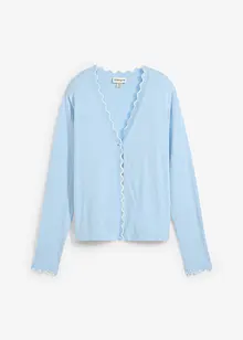 Cardigan in filato fine misto seta, bonprix