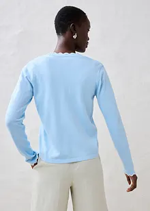 Cardigan in filato fine misto seta, bonprix