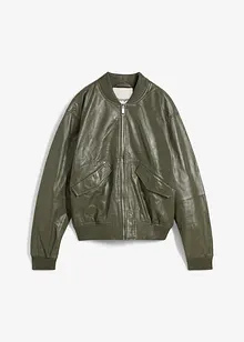 Bomber in nappa di agnello, bonprix