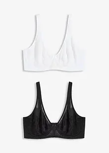 Reggiseno minimizer con ferretto (pacco da 2), bonprix
